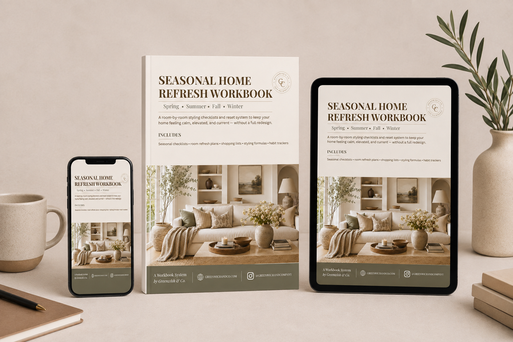Seasonal Home Refresh Workbook: Spring, Summer, Fall & Winter Design Guide