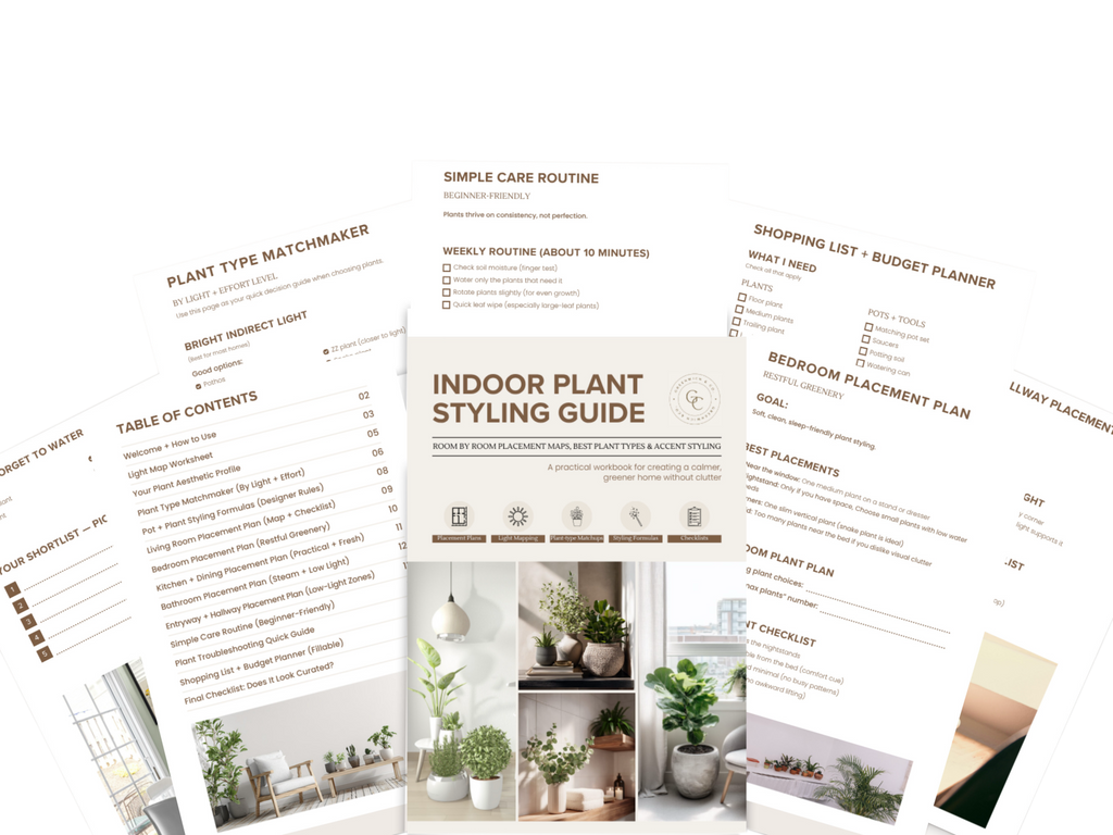 Indoor Plant Styling Guide: Room by Room Placement Maps, Best Plant Types & Accent Styling